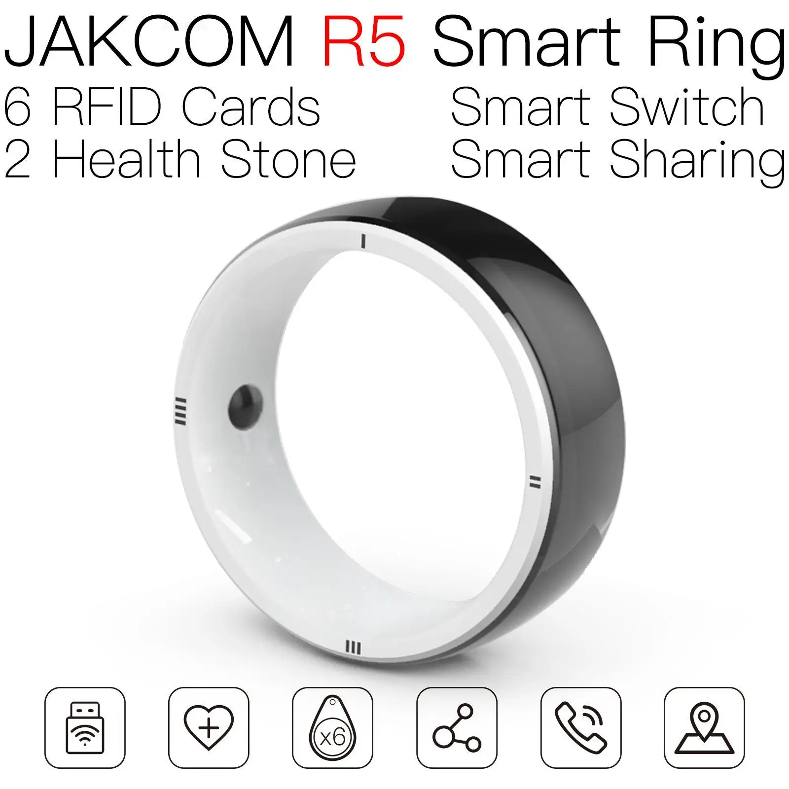 JAKCOM R5 Smart Ring - новый продукт с картой доступа для защиты безопасности 303006