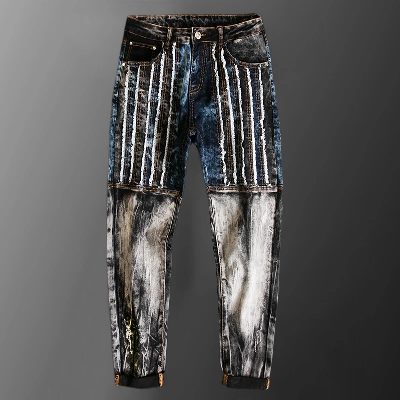 Высококачественные джинсы с надписью Masculina, мужские модные прямые джинсы приталенного кроя, Toursers 2023, модные мужские джинсы с подкладкой из денима
