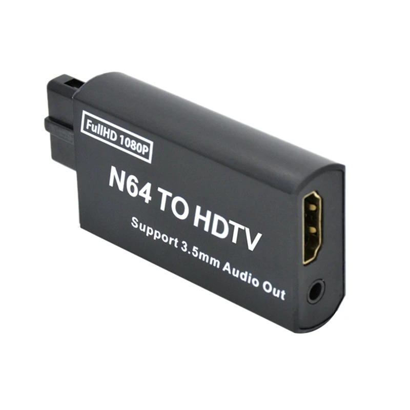 Конвертер, совместимый с игровой консолью N64 в HDMI, Подключи и играй Для SNES / NGC /SFC, HDMI-совместимый адаптер С аудиовыходом 3,5 мм