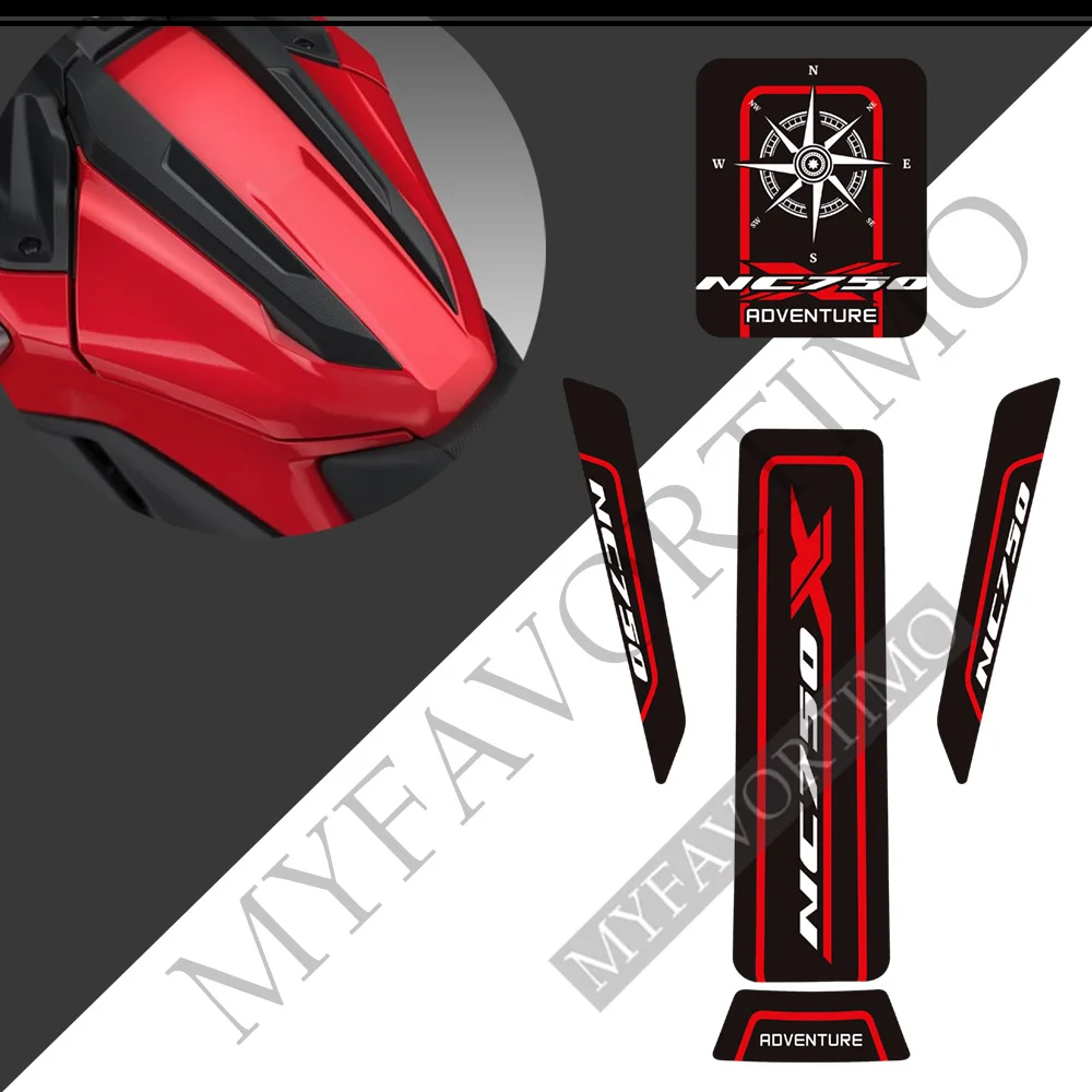 Наклейки для мотоциклов Honda NC750 NC750X Протектор боковой панели, наклейки на обтекатель, Эмблема, логотип, значок, защита бака 2021 2022