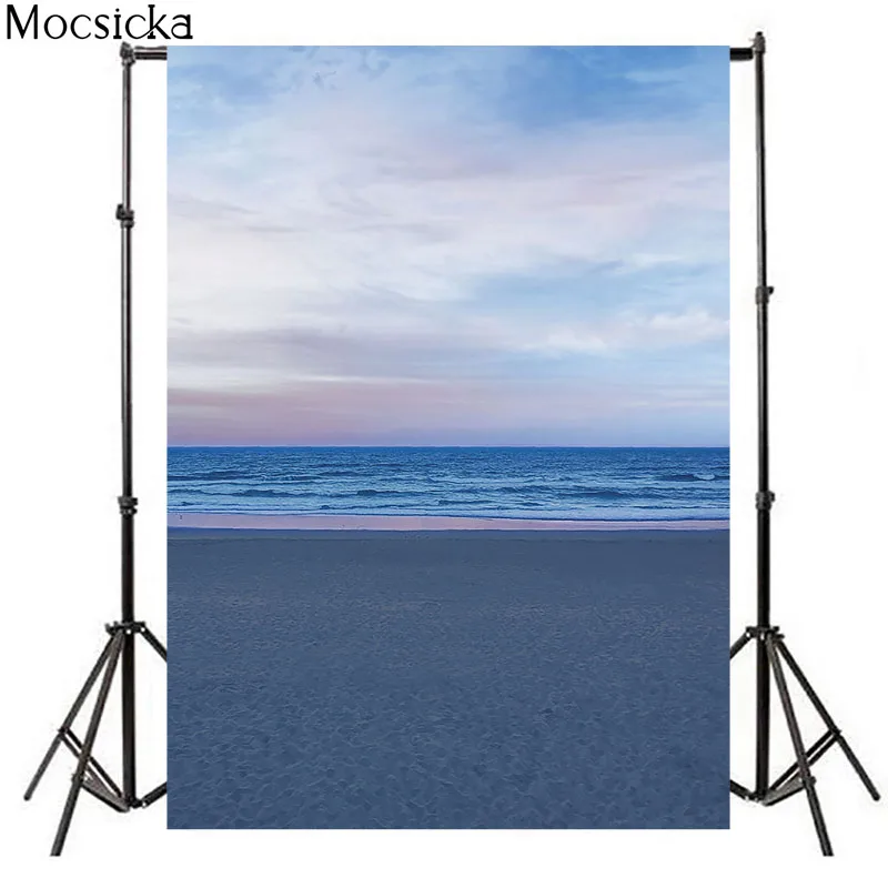 Фон для фотосъемки природных пейзажей, Голубое Небо и белые Облака, Реквизит для украшения пляжа, фон для фотосъемки портретов для взрослых, студия